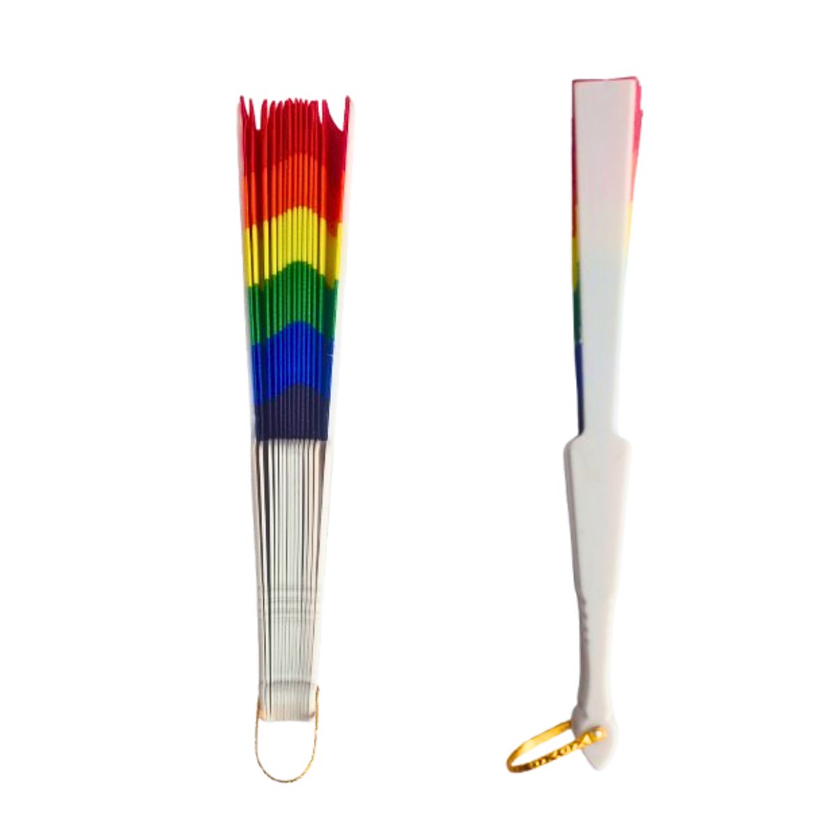 Leque Acessório Colorido Arco-íris Lgbtqia+ Leque Acessório Colorido Arco-íris Lgbtqia+